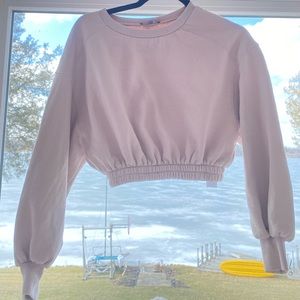 Zara cropped sweatshirt